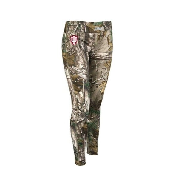 NCAA Indiana Hoosiers Leggings Womens Medium Camo Zubaz Soft Comfort Stretch - Picture 1 of 6